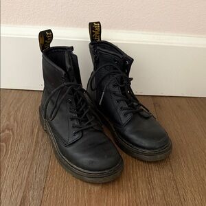 Dr. Martens Black Leather Lace-Up Boots